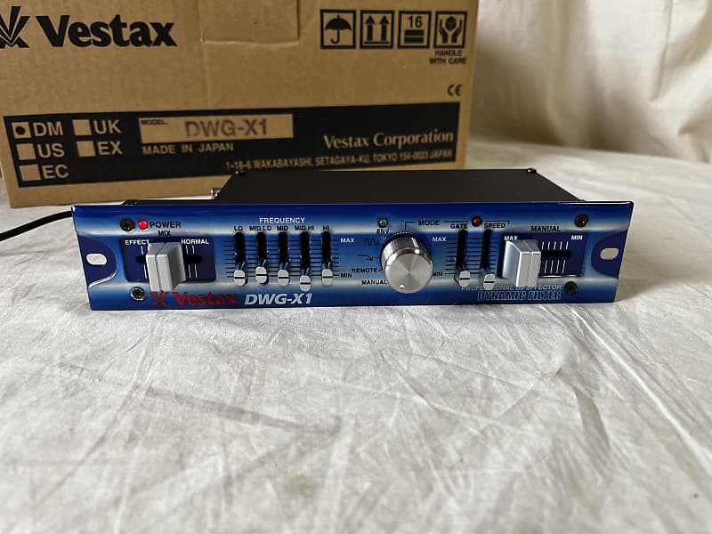Vestax DWG-X1 Wah Filter w/ box, power supply
