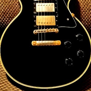 1989 Gibson Les Paul Custom LPC-3 Pickups Black Beauty Great condition Original image 8
