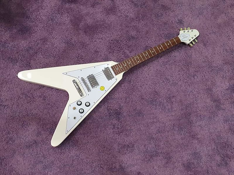 Tokai Flying V FV 63 Limited Edition Vintage White | Reverb