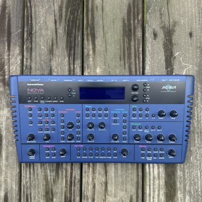 Novation Nova 12-Voice Desktop Synthesizer 1999 Blue