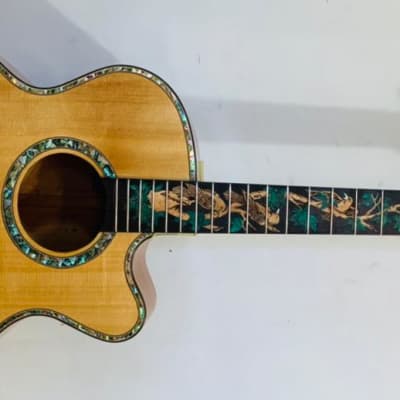 Blueberry Handmade Grand Concert Acoustic Guitar image 7