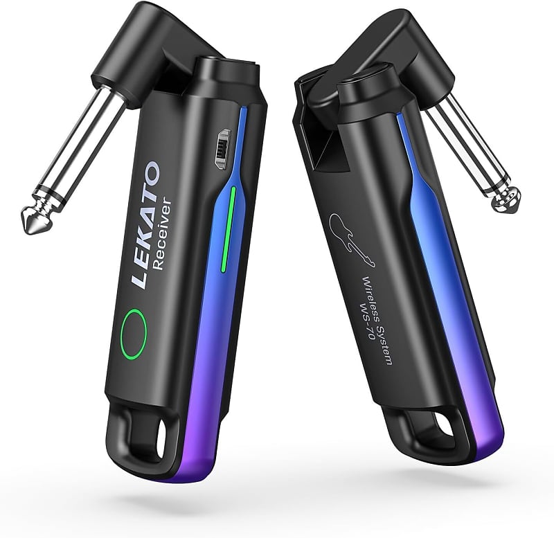 LEKATO UHF Wireless Guitar Transmitter Receiver System 70 Reverb