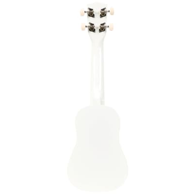 Diamond Head DU-109 Rainbow soprano ukulele, white with gig bag image 3