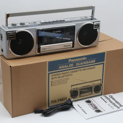 1985 Panasonic RX-FM25 Boombox, upgraded with Bluetooth, Rechargeable Battery and an LED Music Visualizer image 17