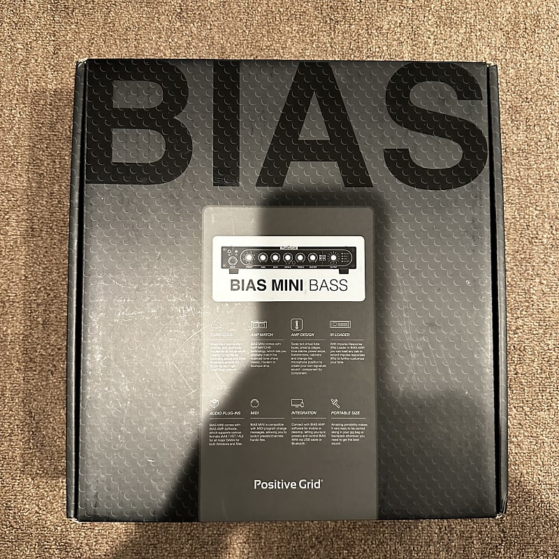 Positive Grid BIAS Mini 300Watt Bass Amp Head with Bluetooth Reverb