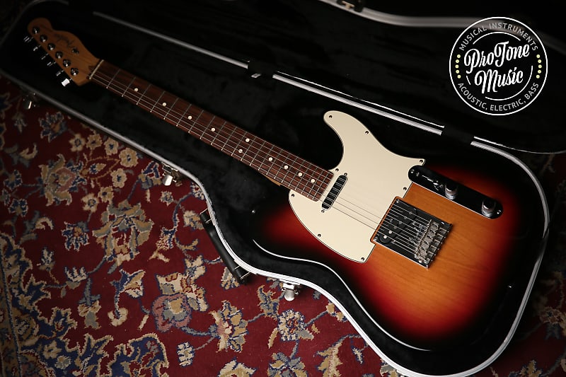 2008 Fender American Standard Telecaster Three Tone Sunburst image 1