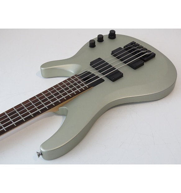 Washburn BB-5 5-String Active Bantam Bass Guitar - Gun Metal Grey Satin