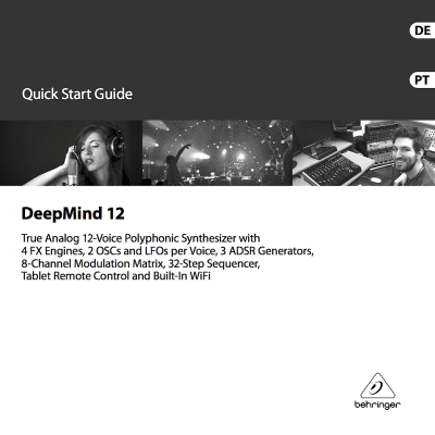 Behringer DeepMind 12 Quick Start Guide - All Languages