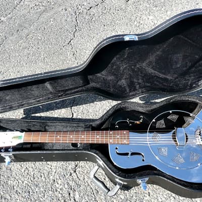 REGAL RC-2 Reso Resonator Round Neck Acoustic Guitar w Hardshell Case - Mint Cond - Free Shipping image 8