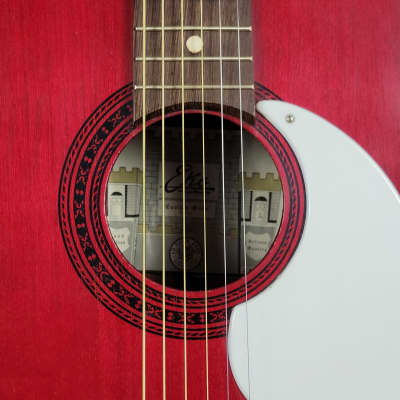 Eko Concert Acoustic Luthier Project rare model Cherry with white gaurd image 10