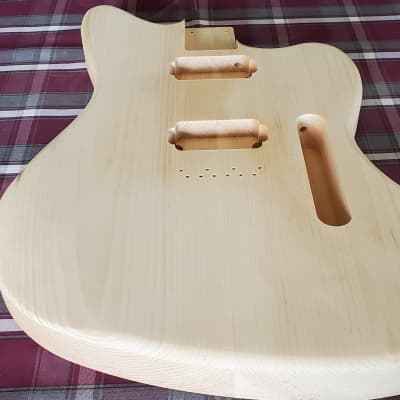 Woodtech Routing 2 pc. Eastern White Pine Double Humbucker Telemaster Body - Unfinished image 3
