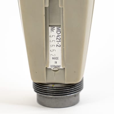 1960s Sennheiser MD 421-2 Cardioid Dynamic Microphone with Mic Clip image 6