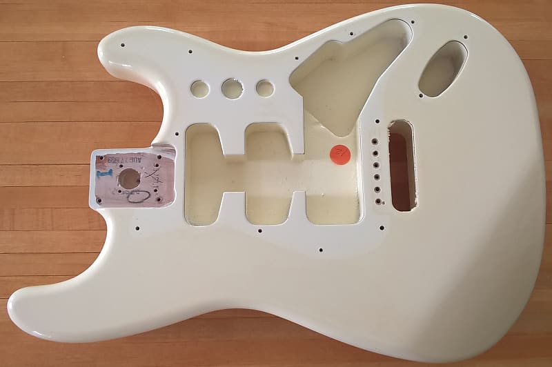 1999 Fender Stratocaster Body -- MIM; Olympic White Finish