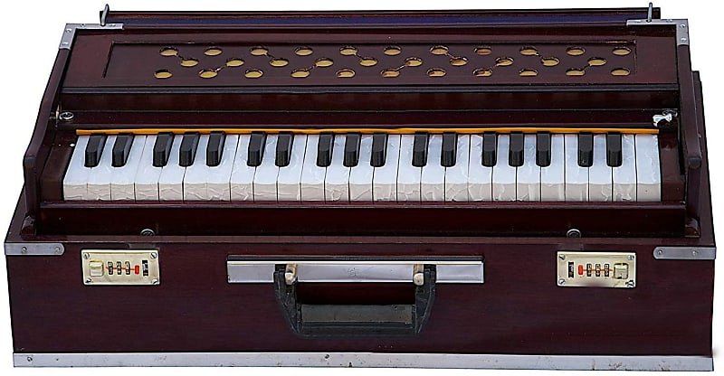 Naad Indian Portable Foldable Box Harmonium 9 Stopper Reed 3