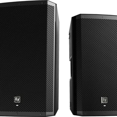 2x EV ZLX-12BT Active DJ 1000W PA Bluetooth Pro Speaker + Stands w/ Bag & Cables image 4