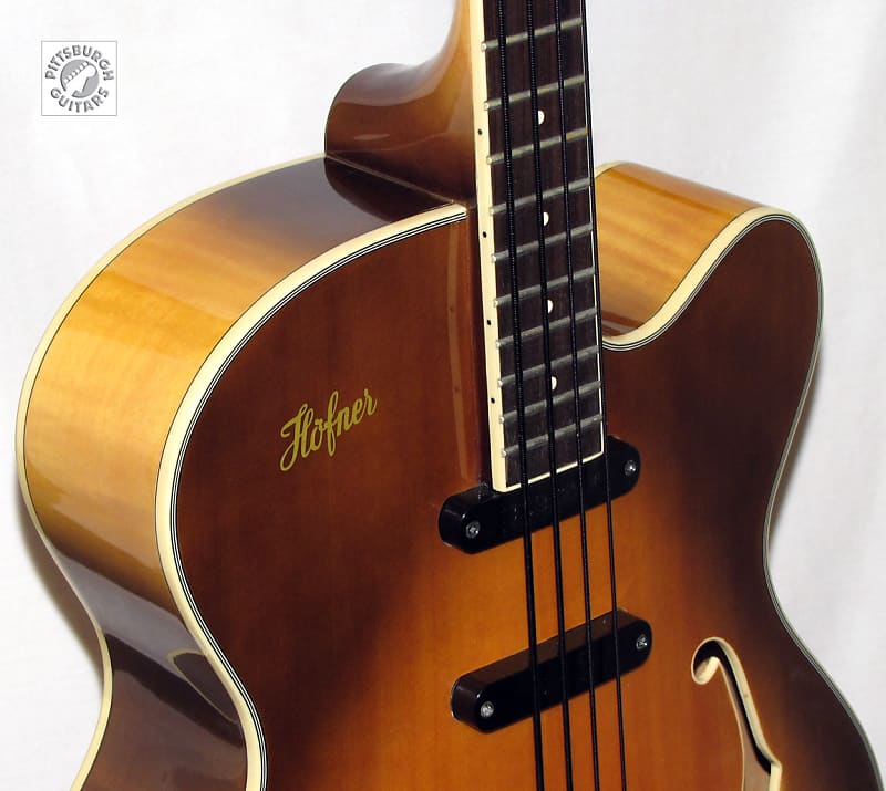 Hofner Contemporary Series 500/5 President Bass, Sunburst Finish, w/Set Up  & Hard Case, Excellent!