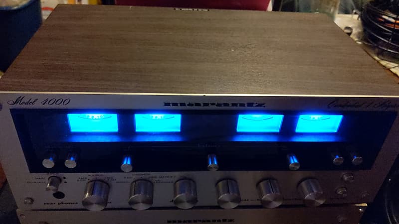 marantz 4000 アンプ Marantz 4000 Pre Amp/ (2) 240 Power Amps Mid 70s Silver