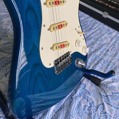 Rockoon Schaller Super Material Guitar 80s-90’s - Trans Blue for sale