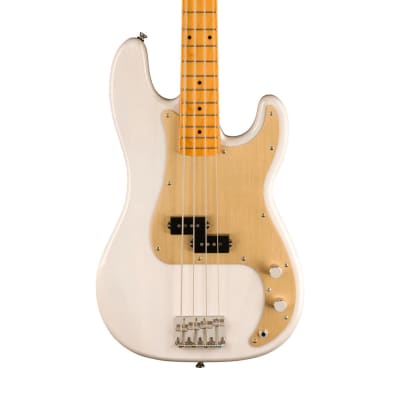 Squier FSR Classic Vibe Late 50s Precision Bass Guitar, Maple FB, White Blonde image 3