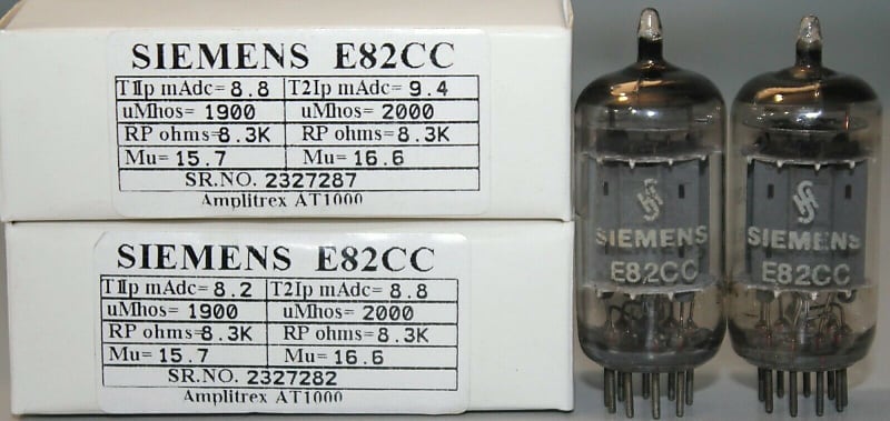 1MP E82CC 12AU7 Siemens Triple Mica Made in Germany | Reverb Australia