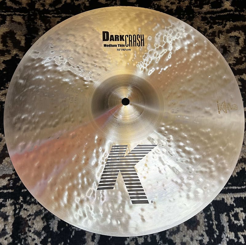 (MINT) Zildjian 16" K Series Dark Medium Thin Crash Cymbal - Traditional image 1