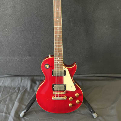 Austin LP style single cut set neck guitar  2000's - Red w/gold hardware for sale