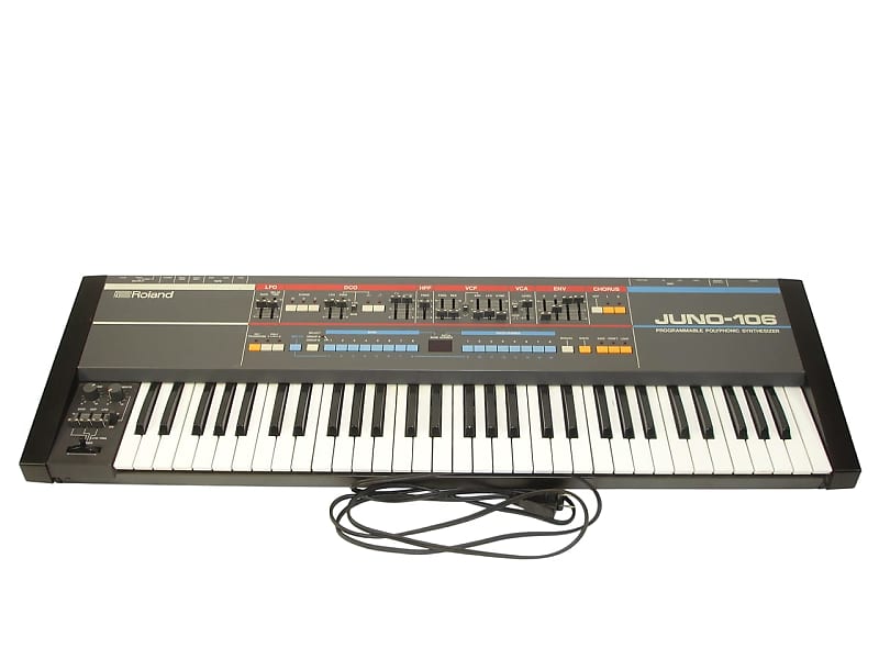 Roland Juno-106 61-Key Programmable Polyphonic Synthesizer Keyboard image 1