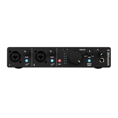 Arturia MiniFuse 2 USB-C Audio Interface Bundle with Knox Gear XLR and 1/4-Inch TRS Cables (Black) image 2