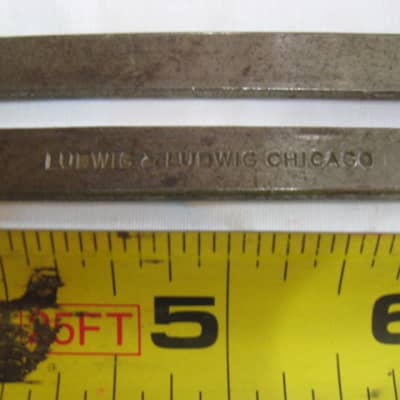 Ludwig & Ludwig Bass Drum Hoop Mount for Bass Drum Cymbal 30's Nickel Plated image 2