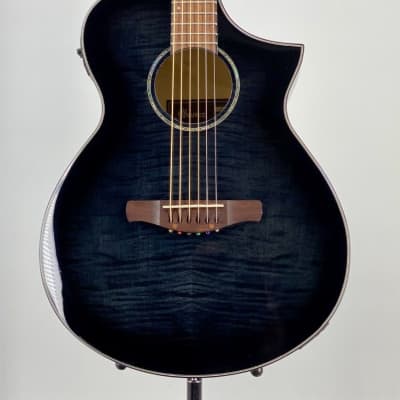 Ibanez AEWC400 Acoustic-Electric Guitar Transparent Black Sunburst Ser# 5B06PW210902316 image 1