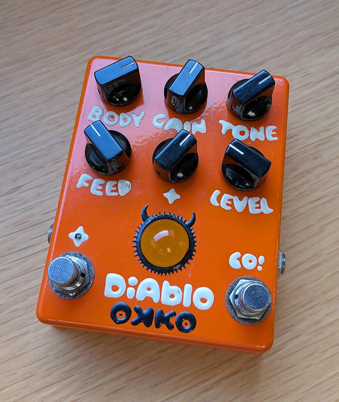 レア OKKO Diablo Boost + OKKO Diablo Plus early handpainted | Reverb