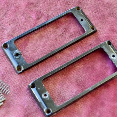 Vintage 1960's Epiphone Mini PAF pickup ring set - Sheraton, Coronet, Crestwood,Humbucker image 3