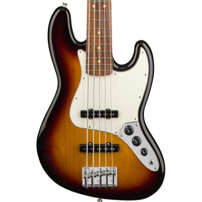 Fender Player Jazz Bass V ﻿3 Tone Sunburst Pau Ferro for sale
