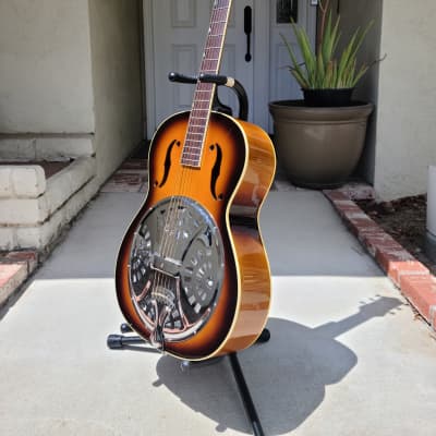 Gretsch Rare Gretsch historic series round neck Resonator acoustic guitar G3170  2000 ish Sunburst image 1