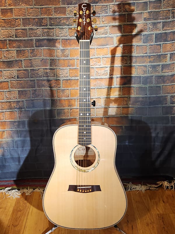 Cutler Locally Handcrafted All Solid Wood Acoustic Guitar With Hard Case image 1