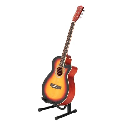 Glarry GT501 40 Inch Cutaway Auditorium Acoustic Guitar Matte Spruce Front Folk Sunset image 12