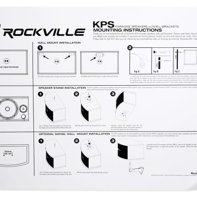 Pair Rockville KPS12 12" 1600w Speakers w/Wall Brackets For Restaurant/Bar/Cafe image 15