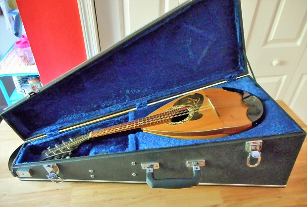 Vintage Suzuki bowl back mandolin 1960  W/ Hard Shell Case image 1