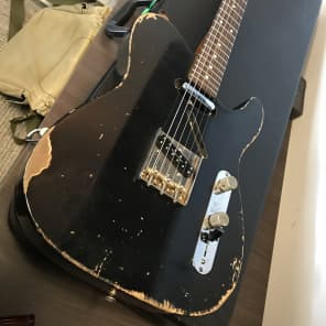 MJT Telecaster, 2018, Black, Reverse Headstock, w/ Hard Case MJT Telecaster, 2018, Black, Reverse Headstock, w/ Hard Case