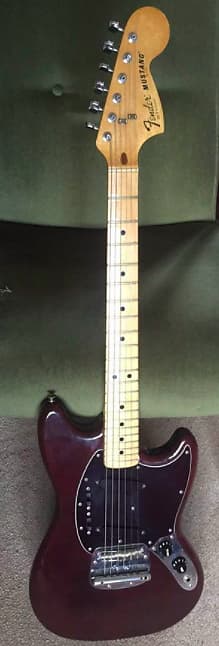 vintage fender mustang 78年製 walnut 1978 Fender Mustang Guitar in Walnut (Mocha) | eBay