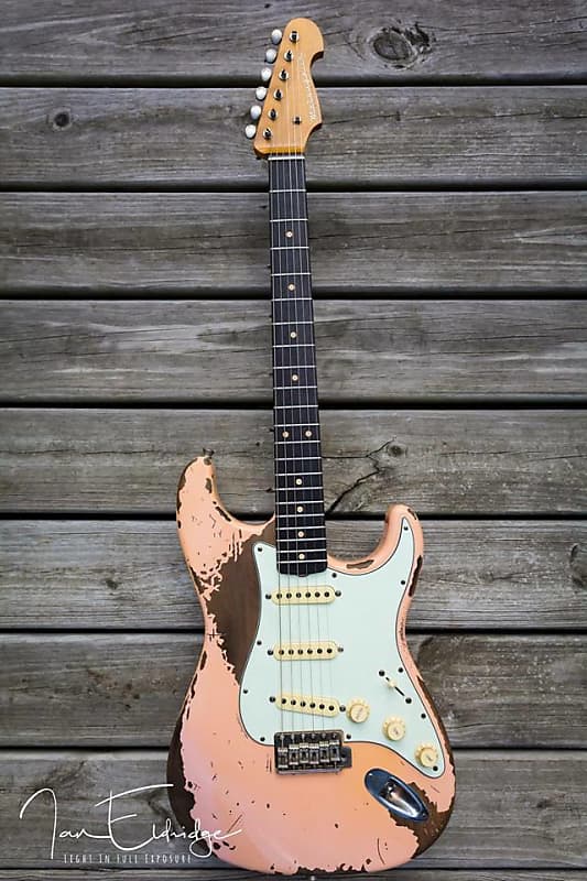 McLoughlin  Custom Relic Stratocaster  2017 Pink image 1