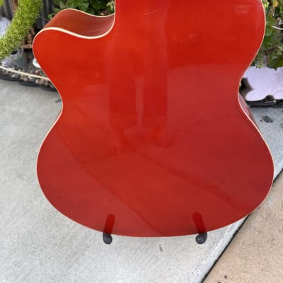 Rare Redburst Sky Electric/Acoustic Bass Guitar image 9