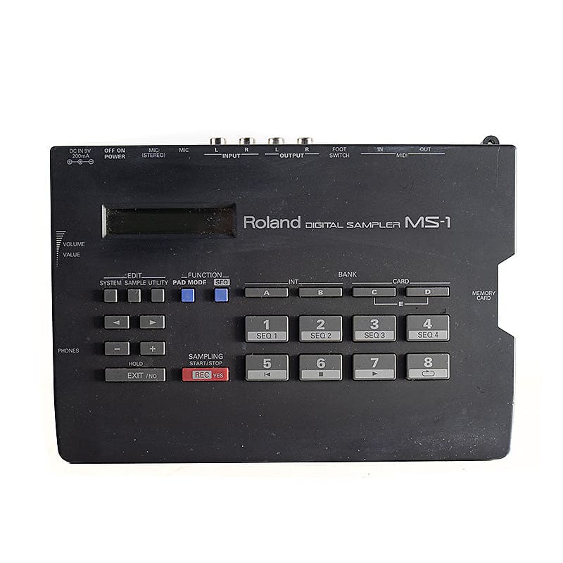 Roland MS-1 Digital Sampler 1990s- Black