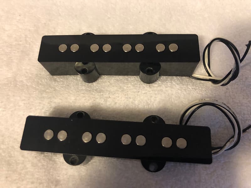 Fender Jazz Bass Pickups Black with Ceramic and Steel Reverb