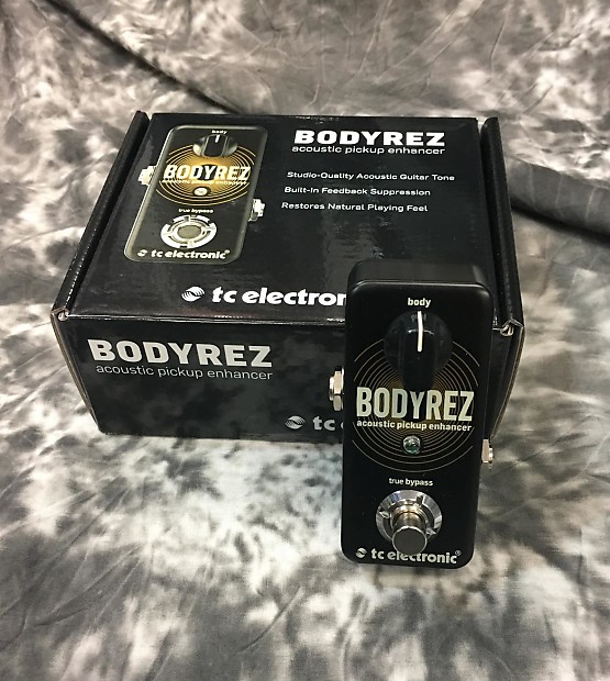 TC Electronic BodyRez Acoustic Pickup Enhancer Guitar Pedal Reverb
