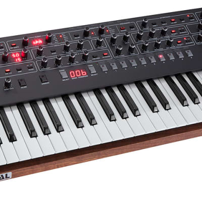 Sequential Prophet-6 49-Key 6-Voice Polyphonic Synthesizer 2018 - 2020 - Black with Wood Sides (Boxed / Full Warranty)