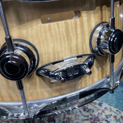 Russ McKinnon's, DW 14x6" Randall May/DW EQ Snare Drum 2005 - Natural Maple Oil image 20