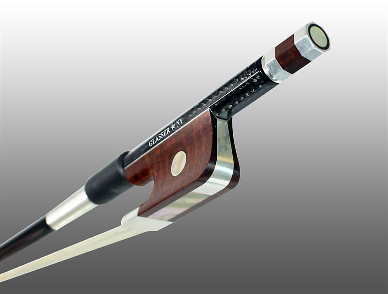 BASS BOW FRENCH BRAIDED CARBON FIBER OCTAGONAL, FULLY LINED Reverb