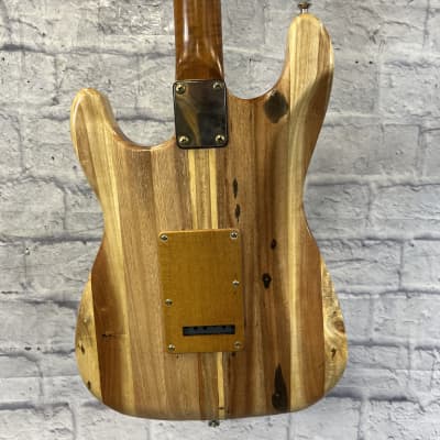 BC Guitars Strat Style Butcher Block with Roasted Maple Neck image 8