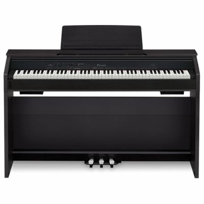 Casio PX860 BK Privia Digital Home Piano, Black with Power Supply (d)